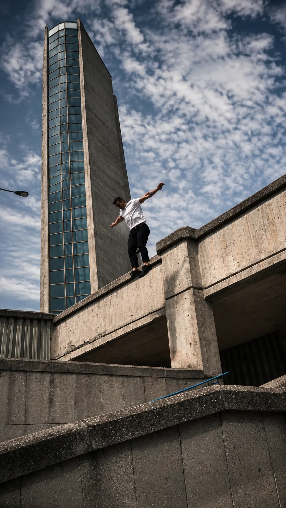Parkour movement in the city